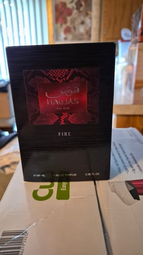 Customer photo review of Rasasi Hawas Fire Eau de Parfum For Him 3.4 oz