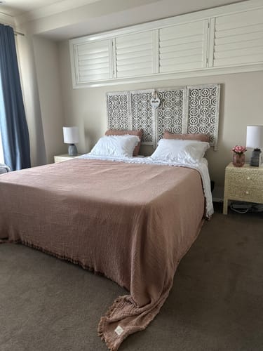 Customer photo review of Serenity Soft Muslin Quilt - Mushroom Brown