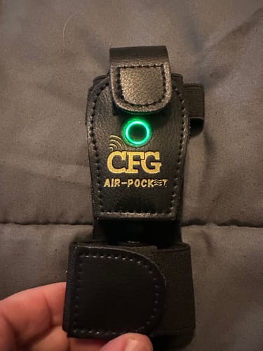 Customer photo review of Air-Pocket - Transmitter Holster + Extension Cable (For UHF-NEXUS, CF-80 & SonikSphere Wireless Systems)
