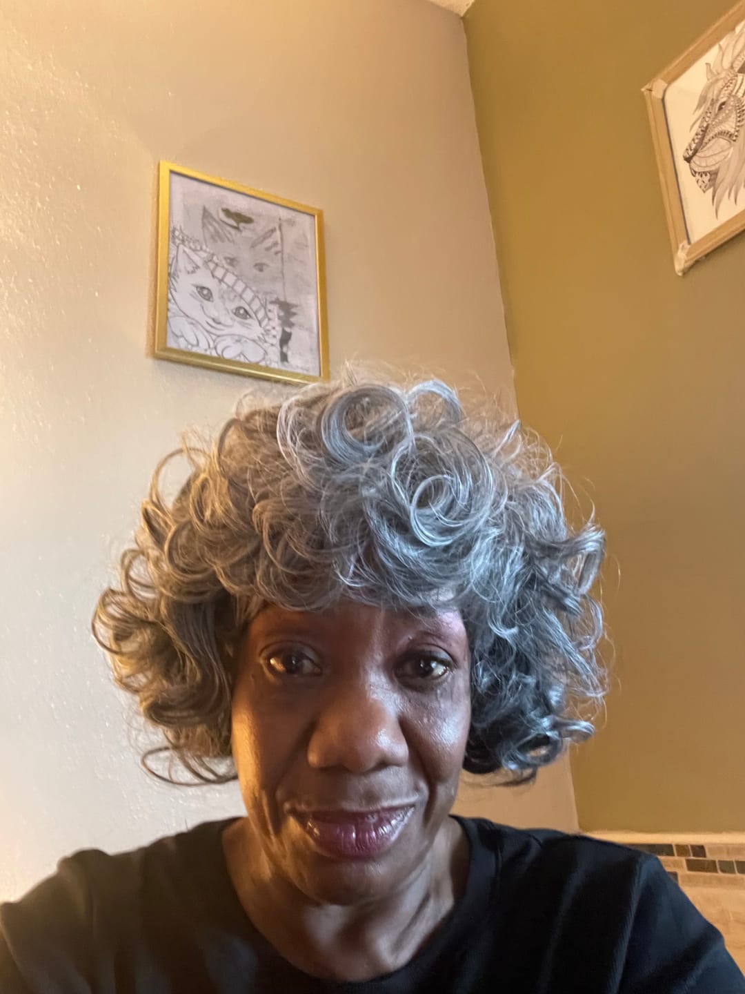 Customer photo review of Foxy Silver Full Wig - HELENA