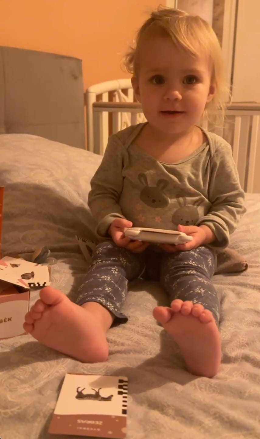 Customer photo review of „Luloo“ Lietuviškai įgarsintos lavinamosios kortelės vaikams, kalbančios lietuviškai
