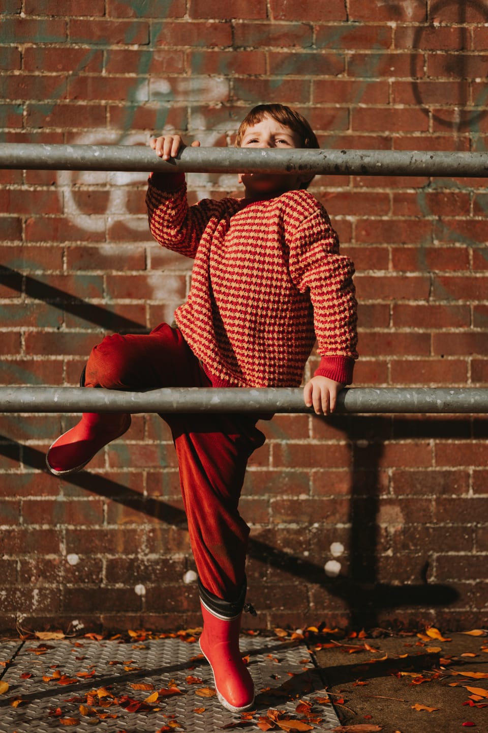 Customer photo review of Ginger Check Reversible Pull On Trousers