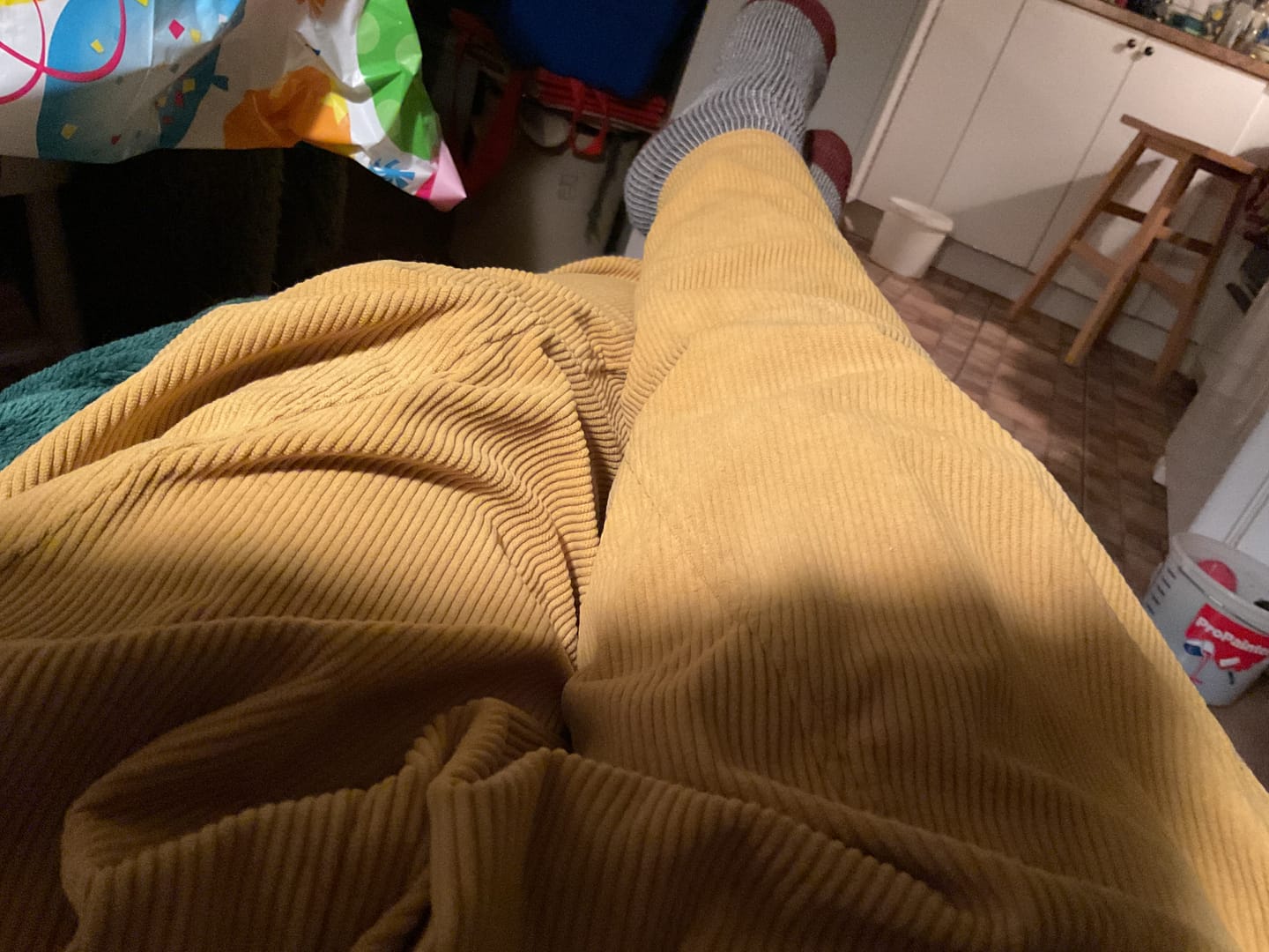 Customer photo review of Plus Size Women Casual Solid Loose Fleece-lined Pants
