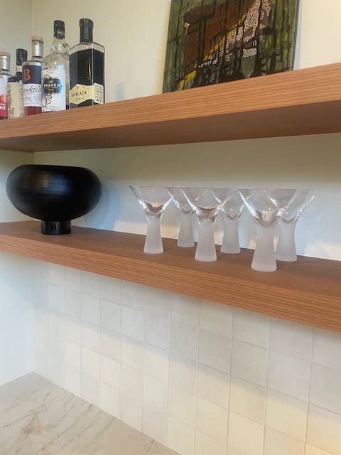 Customer photo review of Martini Glass Heavy Base Sand Blast