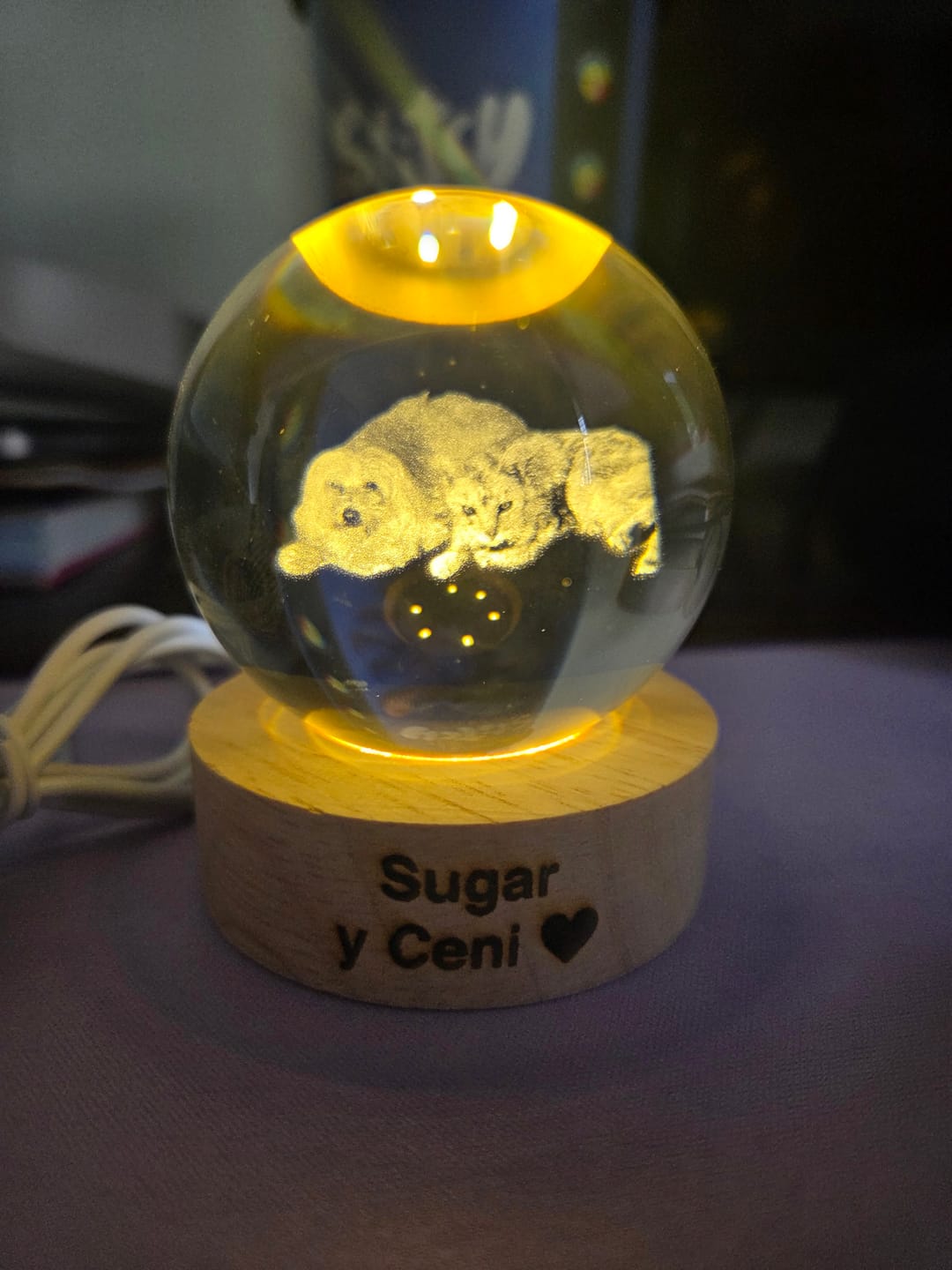 Customer photo review of Esfera de Cristal
