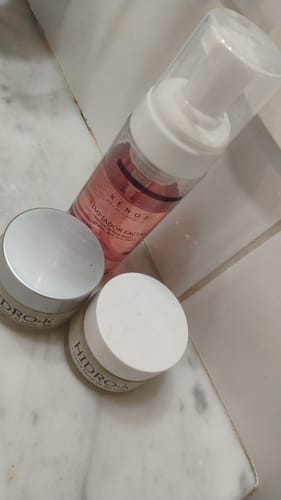 Customer photo review of Pack Hidro-K Día, Hidro-K Noche, Limpiador Facial