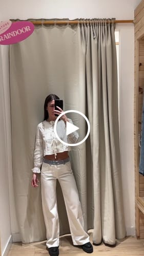 Customer video review of Pantalón Pretina Rayas White