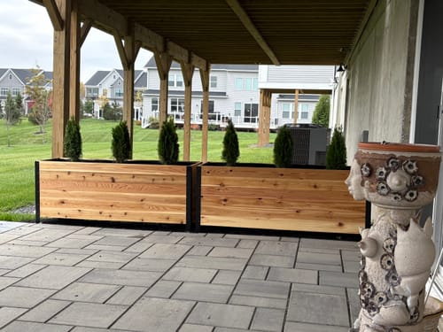 Customer photo review of 18" x 72" Raised Garden Bed - 30" TALL