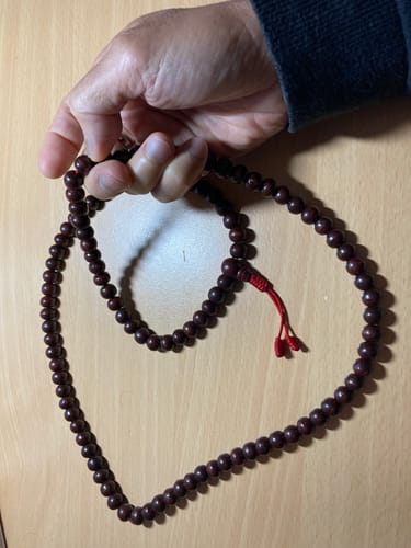 Customer photo review of Unisex Rosewood Mala
