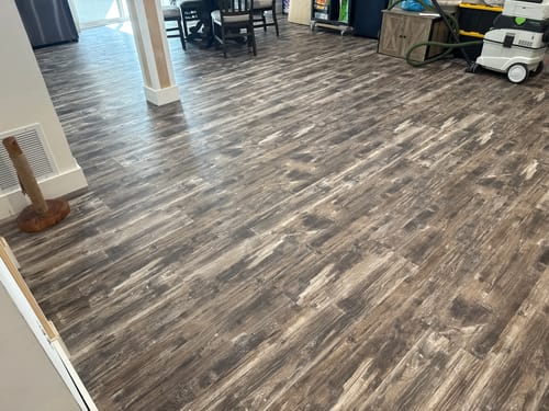 Customer photo review of Restored Wood Stair Tread