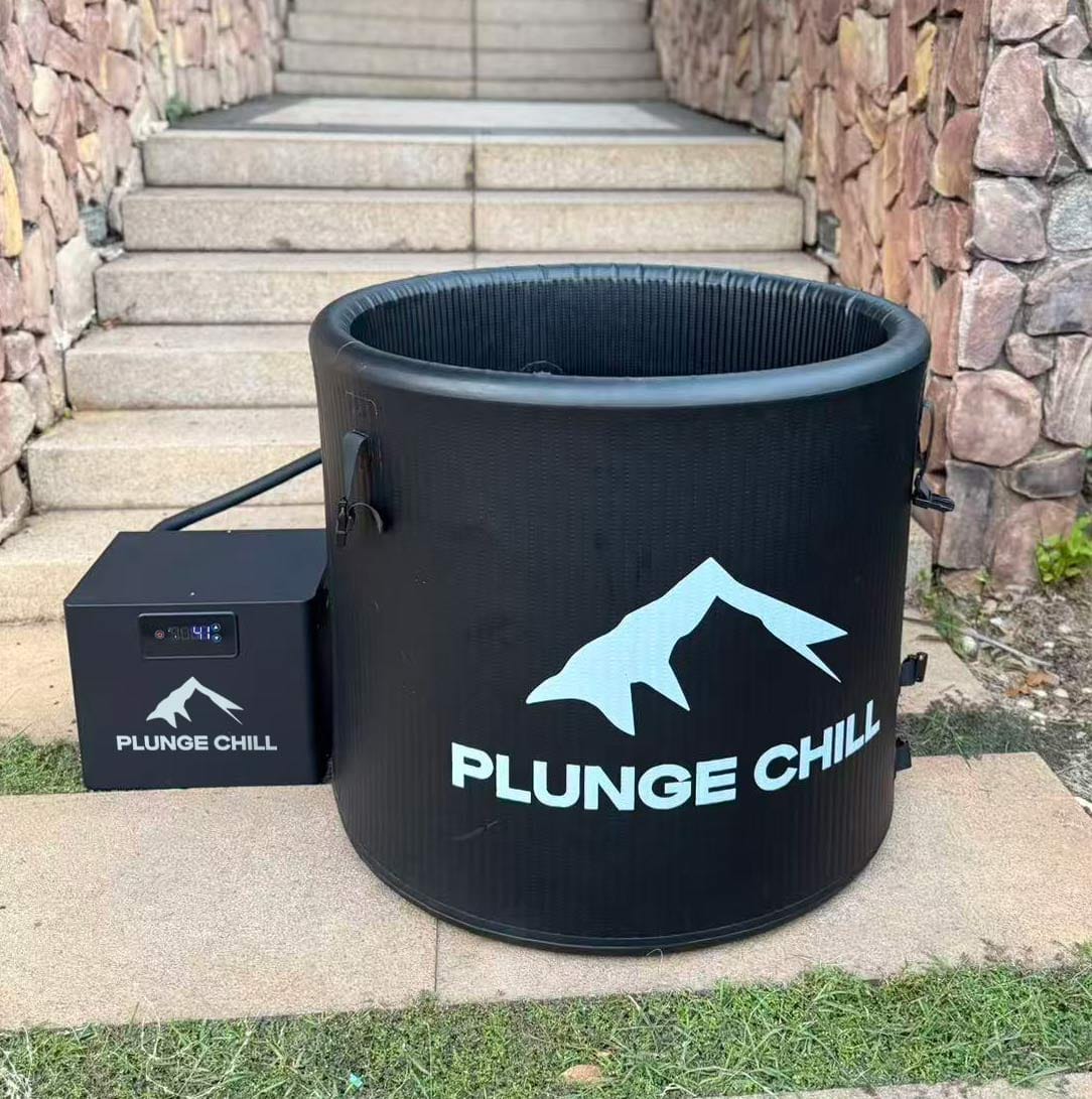 Customer photo review of Cold Plunge Chiller + Tub (XXL)