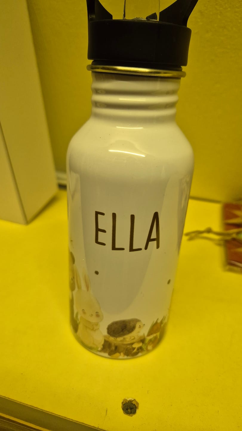 Customer photo review of Trinkflasche Kinder Edelstahl - Waldtiere