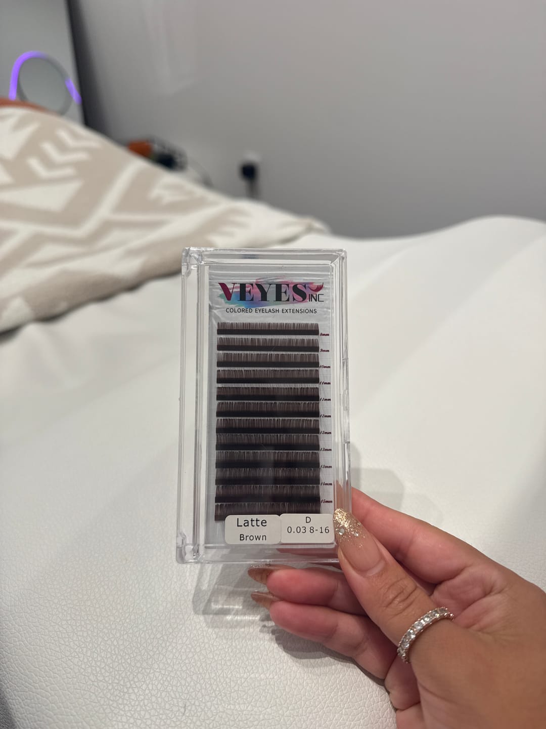 Customer photo review of Brown Color Lash 0.03/0.05mm