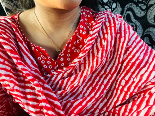 Customer photo review of Ribbon Pendant Necklace
