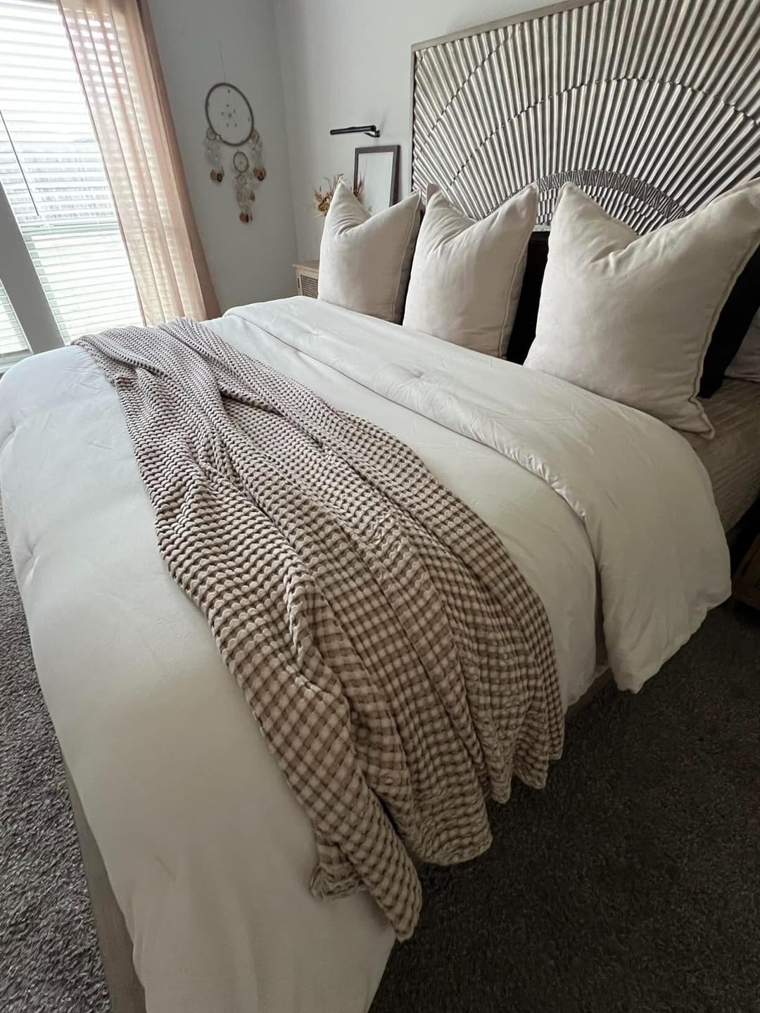Customer photo review of Breeze Waffle Blanket