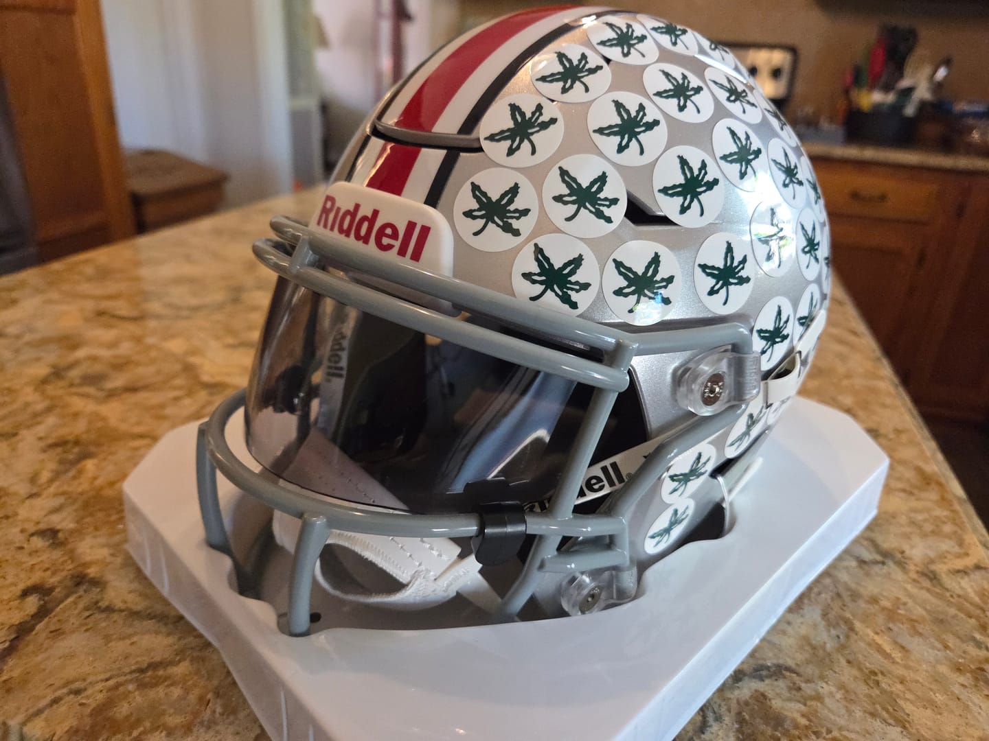 Customer photo review of OSU Buckeyes Riddell SpeedFlex Mid-Size MIDI Helmet