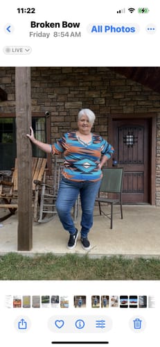 Customer photo review of Judy Blue Mid-Rise Tummy Control Classic Straight Jeans