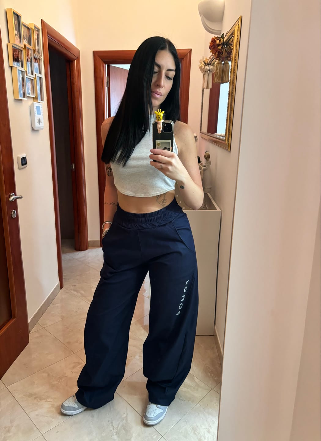 Customer photo review of Pantalone Baggy Jeans Blu