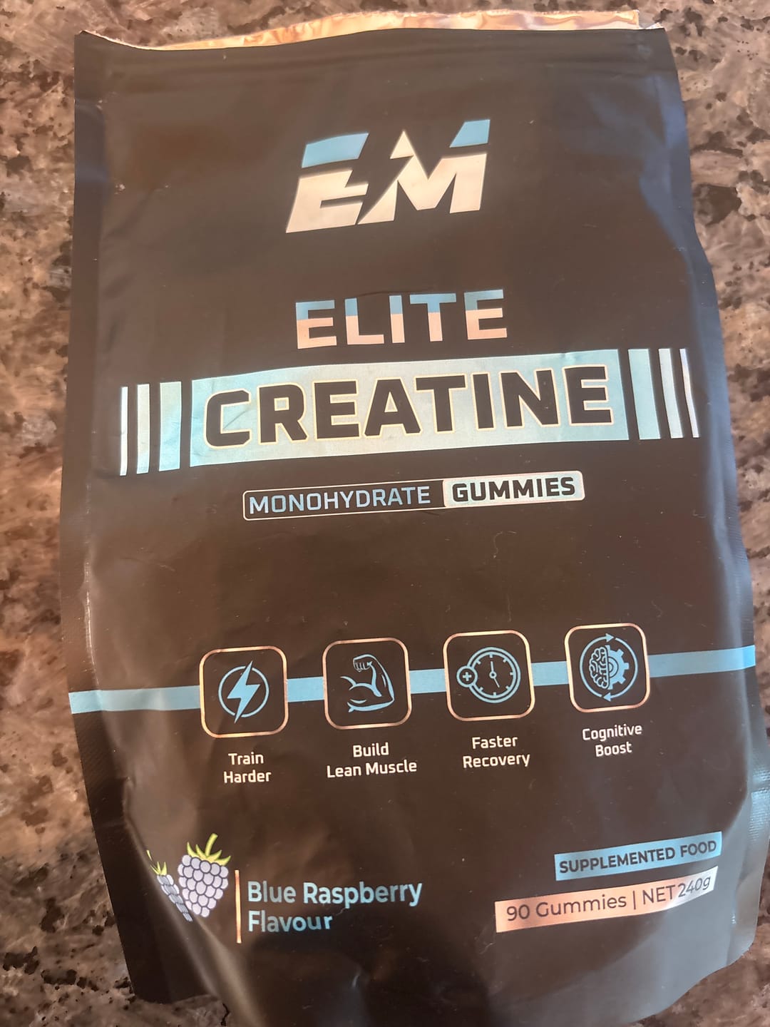 Customer photo review of Creatine Monohydrate Gummies