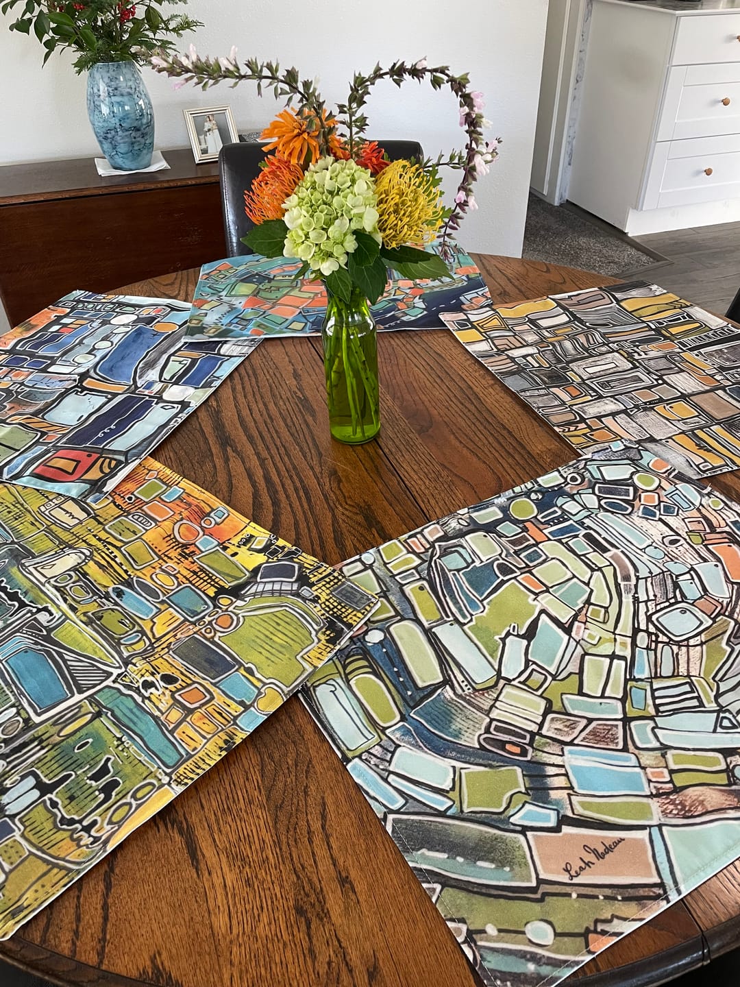 Customer photo review of "MCM Stained Glass" Placemat