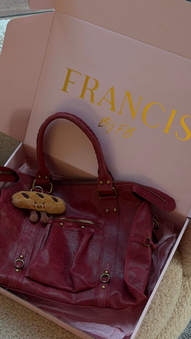 Customer photo review of It girl bag cherry red