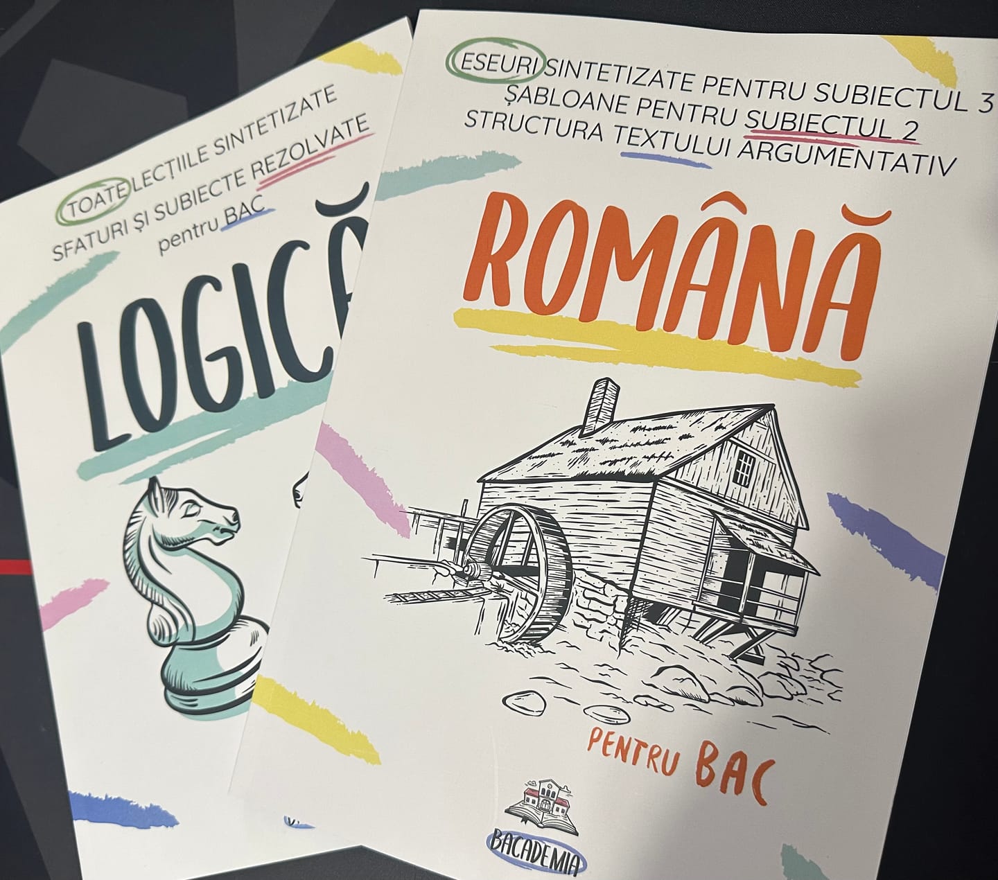 Customer photo review of Pachet Bacalaureat (Română + Logică) Bacademia