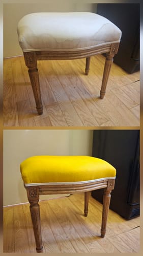 Customer photo review of Fabric Paint -- Mustard Yellow