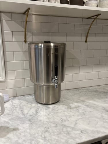 Customer photo review of Glacier Fresh 3G Countertop Water Filter System, Gravity Water Filter System