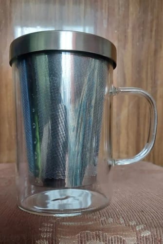 Customer photo review of Taza de separación de té de gran capacidad, taza de té de oficina con mango, filtro de té de acero inoxidable, taza para beber creativa para el hogar, tapa a prueba de polvo