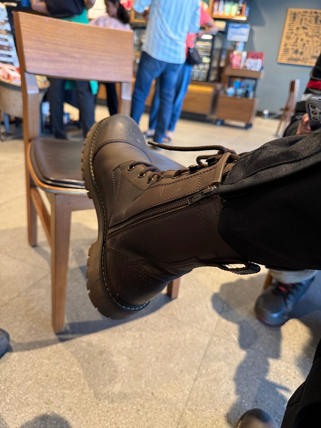 Customer photo review of boots brute mocha