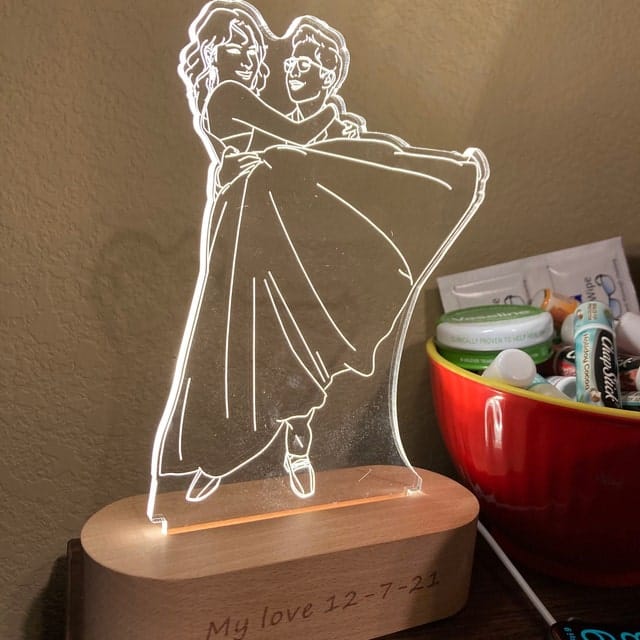 Customer photo review of Custom Photo 3D Lamp