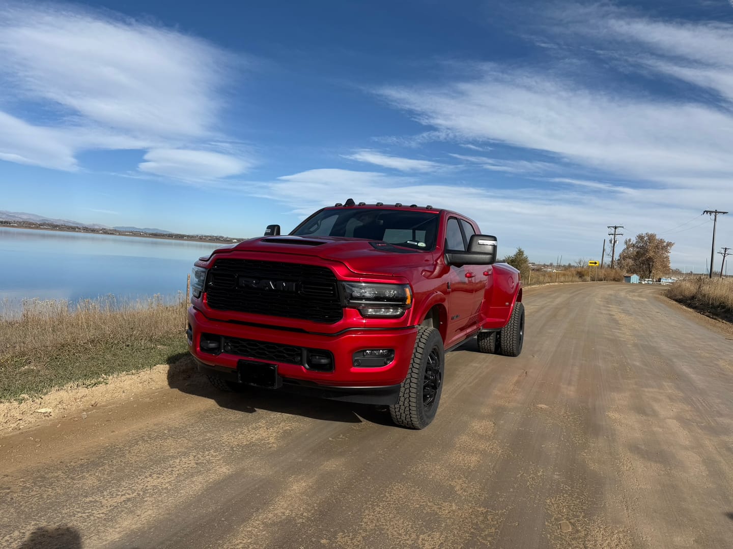 Customer photo review of Glossy Metallic Vampire Red Vinyl Wrap