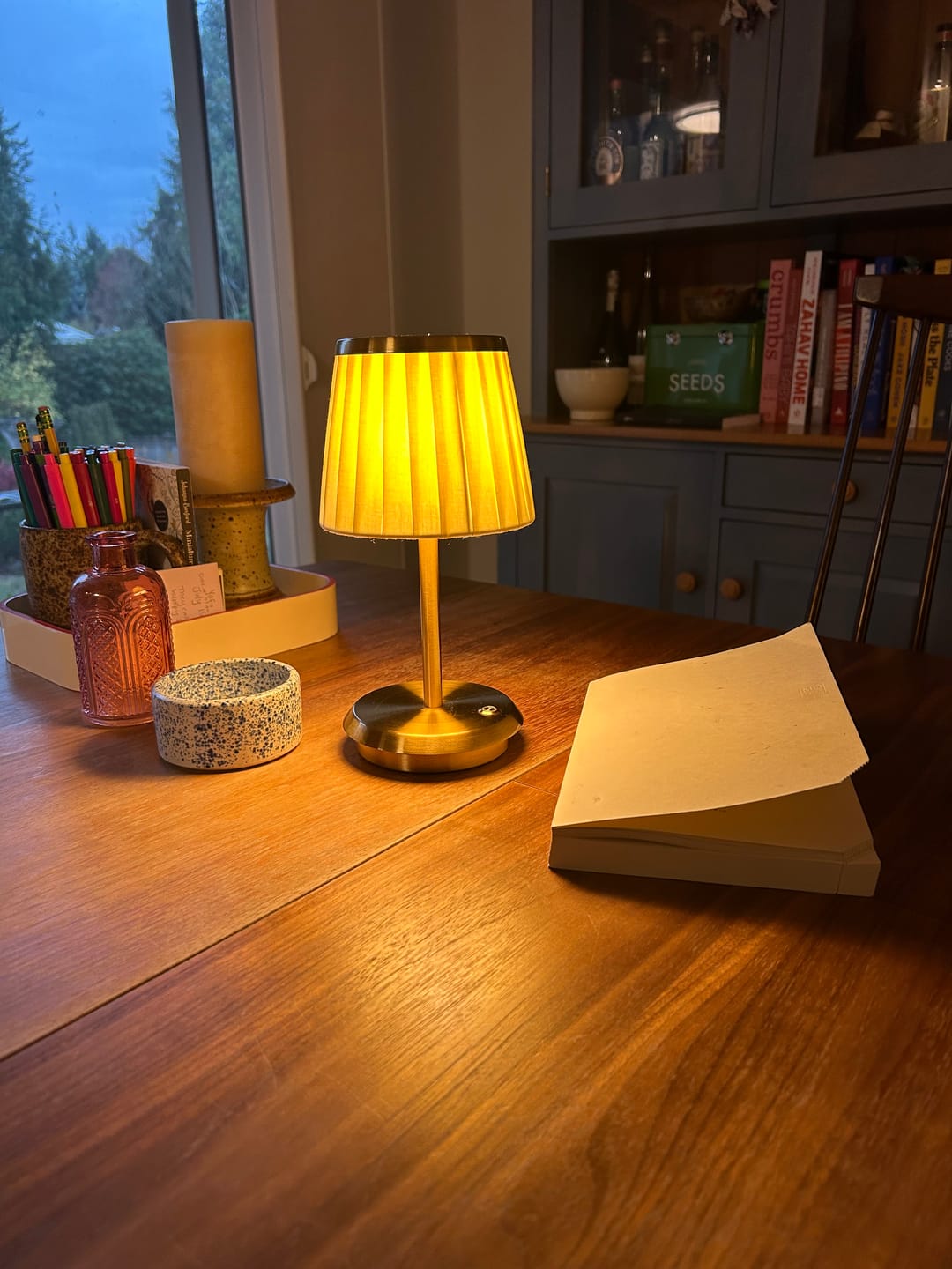 Customer photo review of Kumas Fabric Table Lamp
