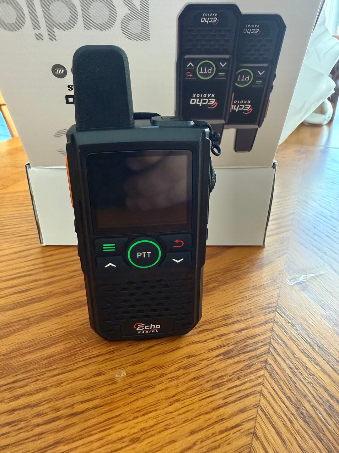 Customer photo review of Echo Radios PTT Walkie-Talkie