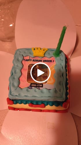 Customer video review of Incanto per Lui Personalizzabile CON FOTO, Torta Per Cani Superiore