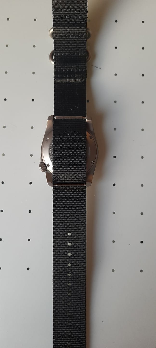 Customer photo review of VOYAGER - 100M Waterproof Titanium Automatic Field Watch | Black-bracelet