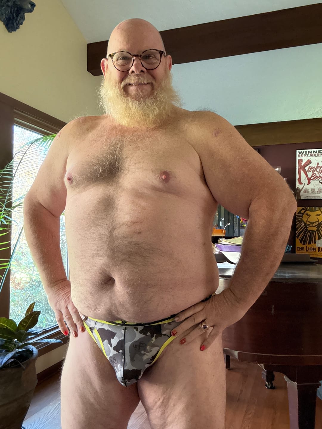 Customer photo review of Canary & Grey Camo - Thong