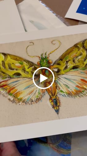 Customer video review of 9x12 Giclee Fine Art Prints