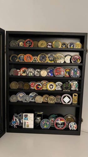 Customer photo review of Custom CAC-Style Coin with Branch Logo – Military Gift for Veterans