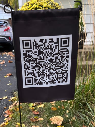 Customer photo review of F*ck Trump QR Code Flag