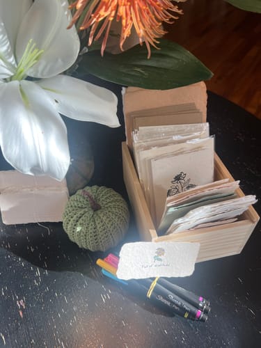 Customer photo review of Vanilla 2x4 Handmade Paper - Pack of 20