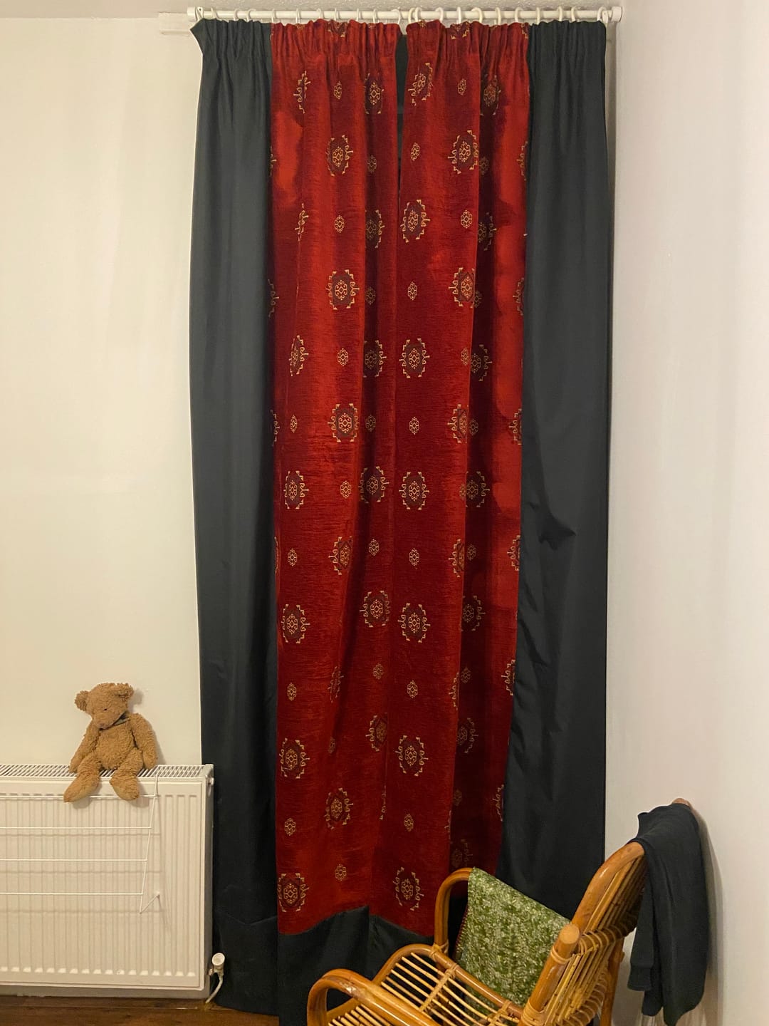 Customer photo review of Blackout Curtain Lining Fabric