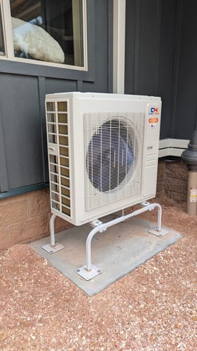 Customer photo review of Mini-Split AC Cover - Charcoal