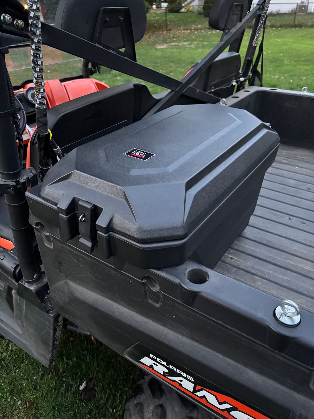 Customer photo review of 45L Storage box / Cargo Box(Left Side) for Polaris Ranger
