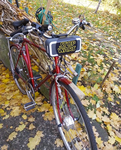 Customer photo review of GROSSE STICKER / AUFKLEBER • STOP WARS (10 STK.)