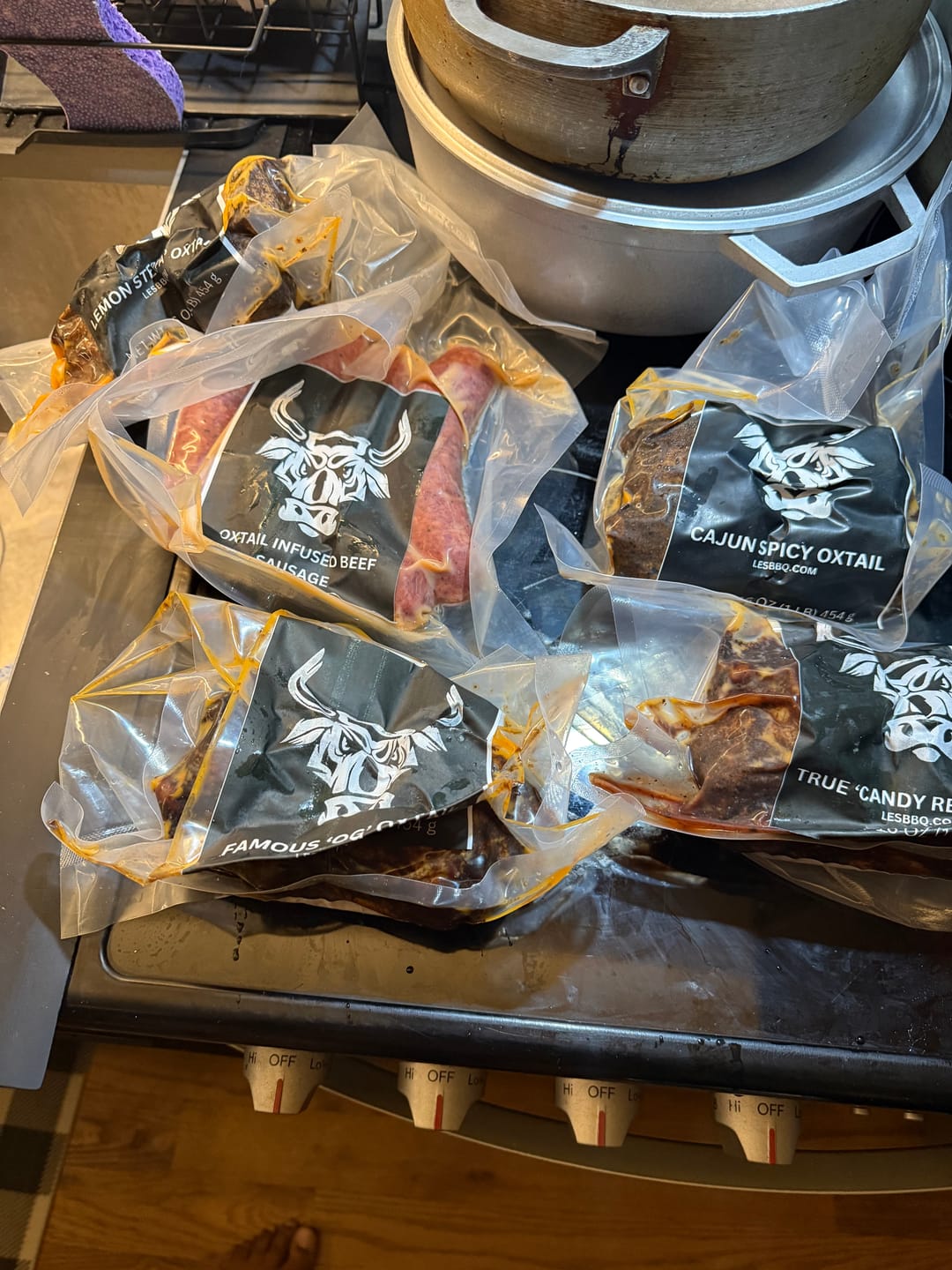 Customer photo review of Oxtail Nuggets - Texas Size Sampler Pack (4 lbs)