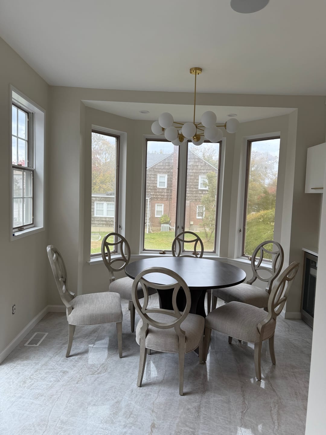 Customer photo review of Opal Glass Globe Sputnik Chandelier
