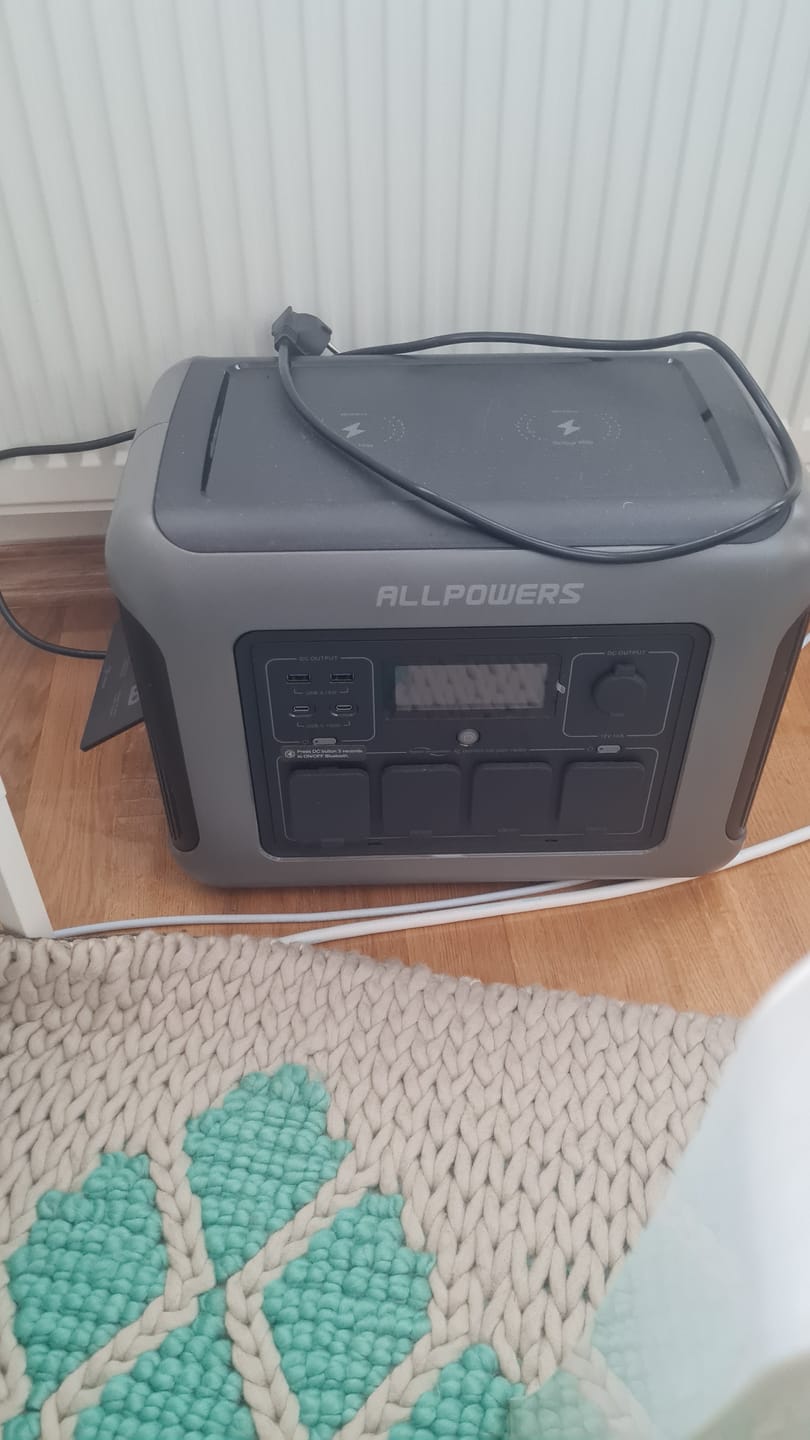 Customer photo review of ALLPOWERS R1500 Portable Power Station 1800W 1152Wh LiFeP04 Battery