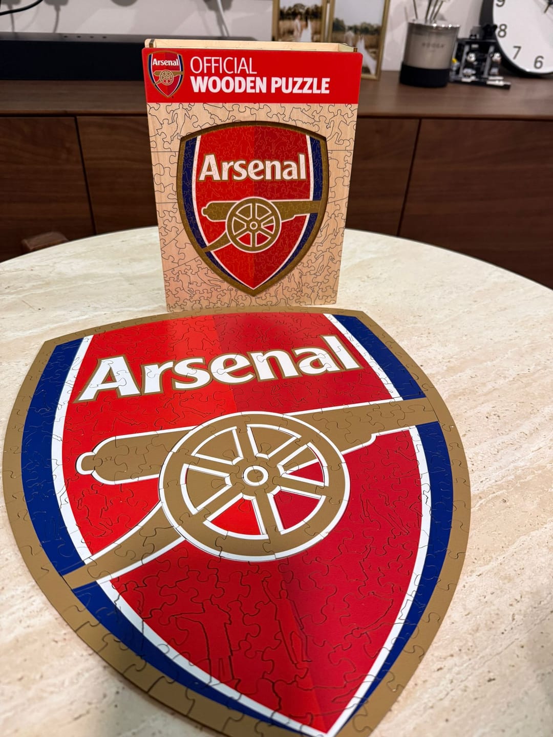 Customer photo review of Liverpool FC® Logo - Wooden Puzzle