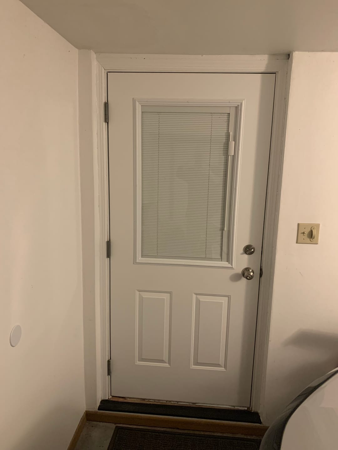 Customer photo review of Raise & Lower Blinds Glass and Frame Kit (Half Lite)